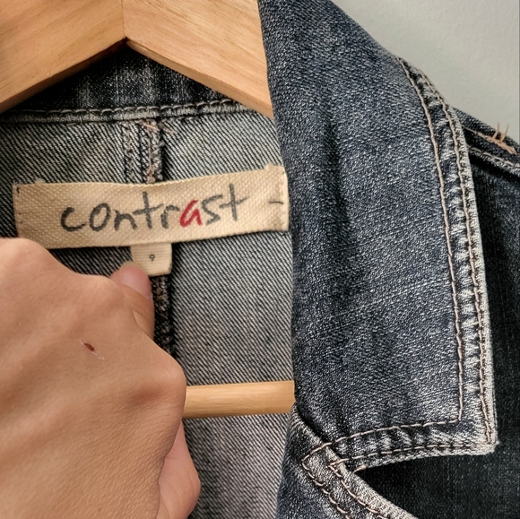CONTRAST Jean Jacket size 9 - Picture 2 of 7